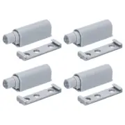 4x Non-Magnetic Latches, Push Open Door Latch, Non-Magnetic Latches, Grey