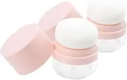 Didiseaon 2 Pcs Loose Powder Containers with Puff Travel Friendly Dusting Powder Dispenser Multi Functional Makeup Storage Box for Blush Highlighter Leak Design