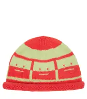[Acne Studios Kids] Acne Studios Kids Intarsia wool beanie Y 6 red