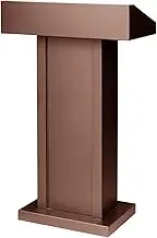 Floor Lectern Podium Lectern Podium Stand, Lecterns Simple Podium Stand Conference Table Lecterns Iron Podium with Baffle and 2 Open Storage Modern Standing Lectern,A-70x32x107cm