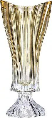Bohemia Crystal AU52067, 16" Crystal Footed Bud Vase