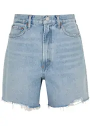Agolde Stella Distressed Denim Shorts - Indigo - 24 (W24 / UK6 / XS) 24 (W24 / UK6 / XS)