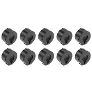 10pcs Clip-on Ferrite Ring Core 15mm ID Black