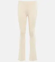 [Magda Butrym] Magda Butrym Crochet high-rise slim pants AU 6 white