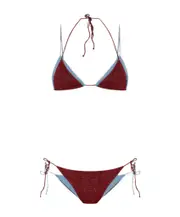 Oséree Halterneck Two-Piece Bikini Set S,XL,L,M Red