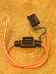 30A Removable Stereo Amp Radio LED Lighting Inline Fuse Holder Fuseable Link NOS