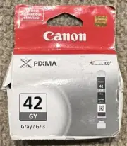 Canon CLI 42GY Gray Ink Cartridge Standard (6390B002)