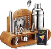 Mixology Bartender Kit with Stand - 18 Piece Bar Set Cocktail Shaker Set,...