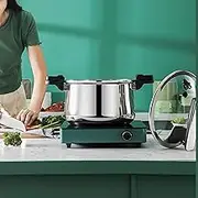 ElgnAura 3 Layer Pressure Cooker, Micro Pressure Cooker with Multifunctional Stainless Steel for Everyday Use (26cm / 10.2in)