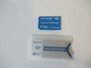 256MB SANDISK MEMORY STICK PRO DUO CARD + Memory Stick Adaptor New Old Stock