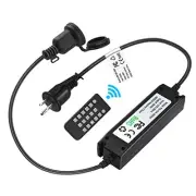 Outdoor Dimmer for String Lights Max 360W, Timer Switch(6H&8H) Auto Daily