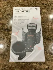 NEW Sharper Image Cup Captain Adjustable 2 in 1 Cup Holder Fits Most FREE Ship