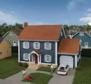 Walthers HO 933-4153 - Cornerstone - Colonial House Building Kit