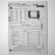 RCA Chassis CTC46A CTC46B CTC46H / P Color TV - SAMS Photofact ™ 1972 - New NOS