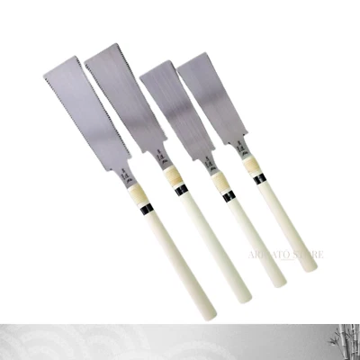 Japanese Pull Saw Set – 4pc Ryoba & Kataba – Sharpened Blade – New Unused