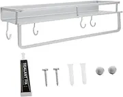 ABOOFAN Over The Toilet Shelf Wall-Mounted Storage Rack Aluminum Drainage Design