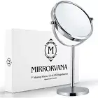 10X Magnifying Makeup Mirror on Round Stand for Tabletop, Bedroom Vanity Desk...