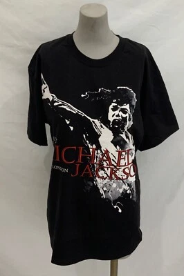 MICHAEL JACKSON THIS IS IT LONDON 50-T-Shirt Sz M MEDIUM-Black Concert Tour-NEW