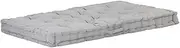 Decor Cushion Pallet Floor Cushion Cotton 120x80x10 cm Grey
