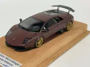 1/43 Looksmart Lamborghini Murcielago LP-670-4 SV Matte Brown SV Alcantara Base
