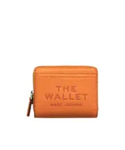 Marc Jacobs Logo Printed Zipped Mini Compact Wallet One size orange colored