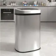 Advwin 50L Rubbish Bin Motion Sensor Kitchen Smart Trash Can Silver