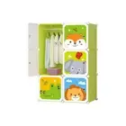 NNEAGS 6 Cubes Animal Design Portable Wardrobe Divide-Grid Modular Storage Organ