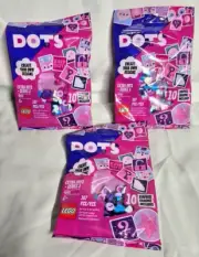 Lego Extra Dots Series 3, 10 Surprise Charms Included In Each Bag, 3 Pack