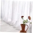 Sheer Curtains 2 Panels, See Through Light Filtering Semi Sheer Curtain for