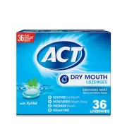 Dry Mouth Lozenges with Xylitol Soothing Mint 36 Lozenges