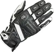 RS Taichi RST441 White/Black M Leather Gloves for Motorcycles All Seasons Leather Touch Panel Compatible with Built-in Protectors