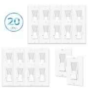 20Packs Single-Pole / 3-Way Dimmer Switch for Dimmable LED / CFL / Incandescent