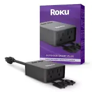 Roku Smart Home Outdoor Smart Plug - WiFi Smart Plugs Works with Alexa and Go