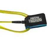 Pacific Vibrations Surfboard Ankle leash 7ft Lime 7mm double swivels Sale Price