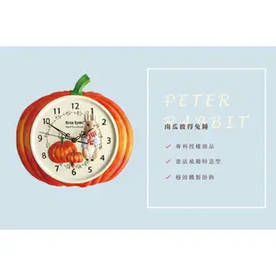 （台中 可愛小舖）彼得兔 南瓜 掛鐘 時鐘 擺飾 可愛 peter rabbit 波麗 童話 可愛 裝飾【sc0241】