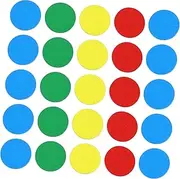 Wooden Bargaining Chips 128pcs Bright Game Coins for Boys and Girls Toys Rewards Educational Activities