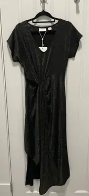Sass and Bide Endless Thoughts Black/Gold Tee Dress Size XS