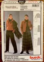 Burda International Pattern 8847 Coordinates Sizes 8-18 Uncut