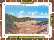 METAL SIGN - New Jersey Postcard - Sand Dunes, Overlooking Ocean, Avalon, N. J.