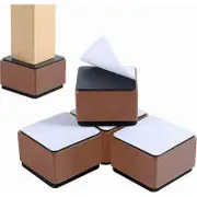 Bed Risers Furniture Risers Add 2 Inch Height, Solid Steel Support 10000 Pounds, Table Riser, Chair or Couch Riser, Set of 4 Furniture Riser