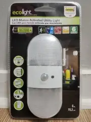3m Command Ecologht LED Motion Activated Utility Light W/ Batteries NWT