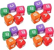 Yardwe 20Pcs Alphabet Bean Bag Toss Game Educational for Outdoor Fun for Strength Coordination for Parties Picnics Soft Play Equipment for Boys