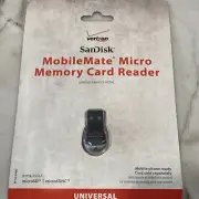 Verizon SanDisk MobileMate Micro Memory Card Reader NEW in PKG Universal