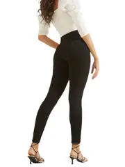 GUESS 1981 High-Rise Skinny Fit Jeans - Black Size: 32, Polyester