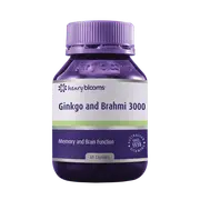 Henry Blooms Ginkgo & Brahmi 3000 60 Capsules