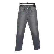 Joe's Jeans Lara mid rise straight ankle denim gray size 24