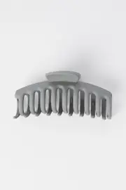 Grey Classic Hair Claw Clip