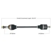 Tytaneum Heavy Duty Complete Axle #813-0374 Can-Am Defender