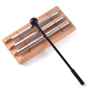 Three Tone Meditation Chime, Trio Hand Chime Bell Percussion Instrument for Y...