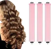 3PCS Heatless Hair Curler, Overnight Blowout Rods Heatless Hair Curler, No Heat Soft Hair Curler, Hair Rollers to Sleep In, for Most Hair Types